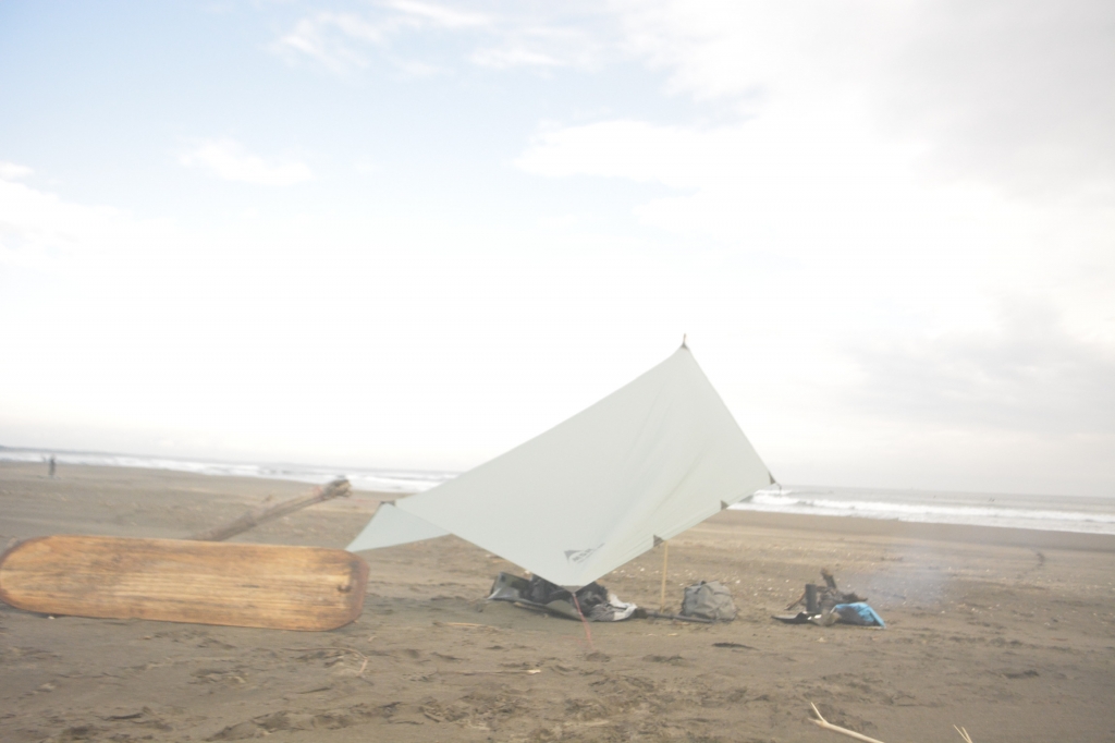 tarp on the beach