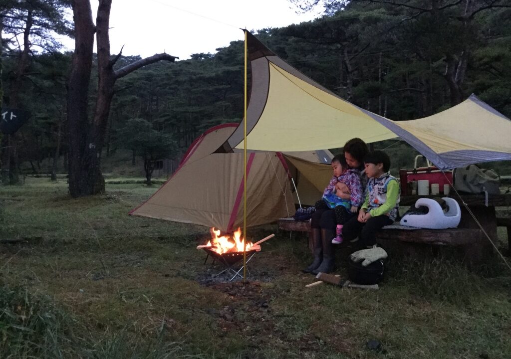 camping with family