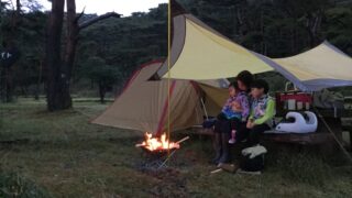 camping with family